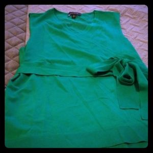 Green wrap top
